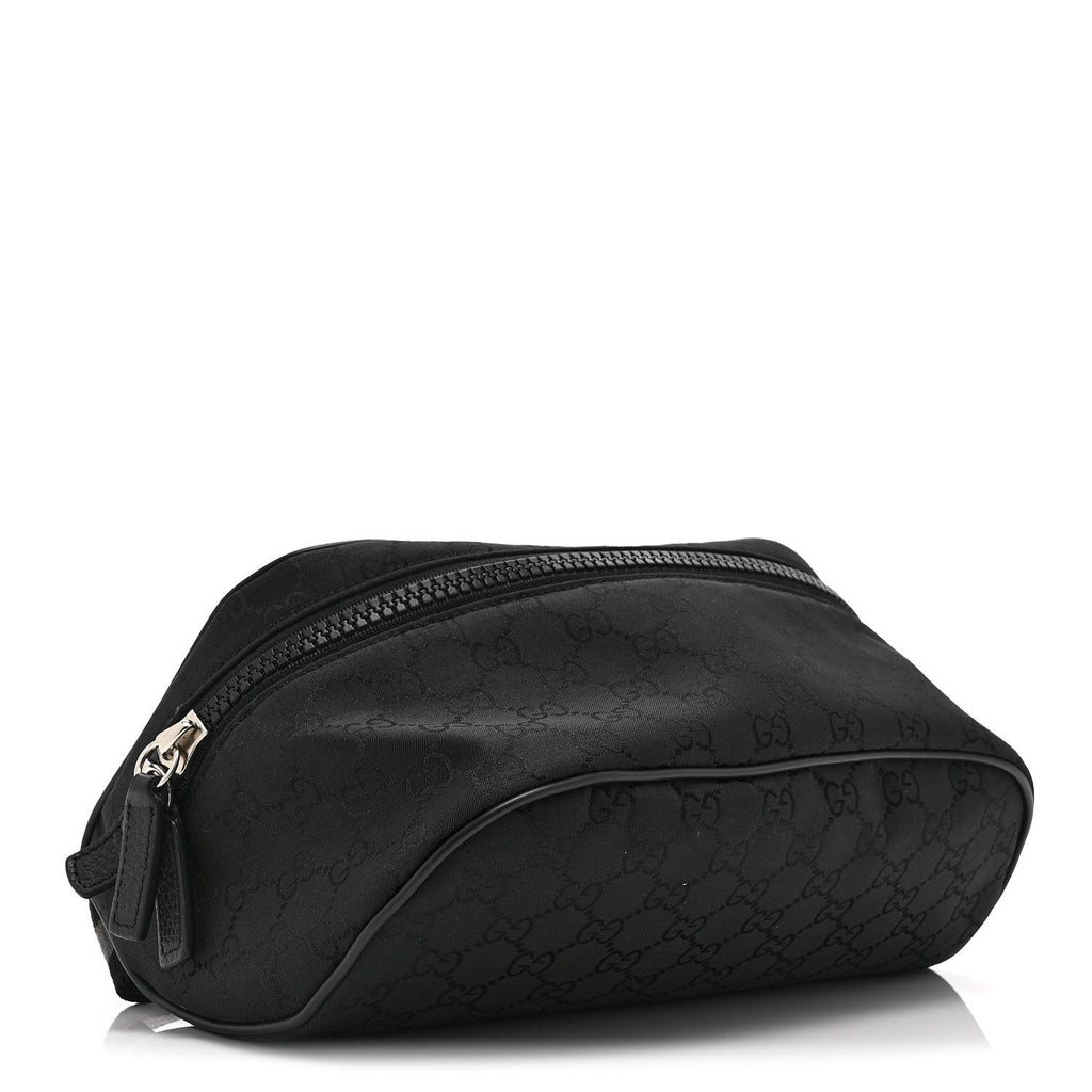 Nylon Monogram Fanny Pack Belt Bag Black