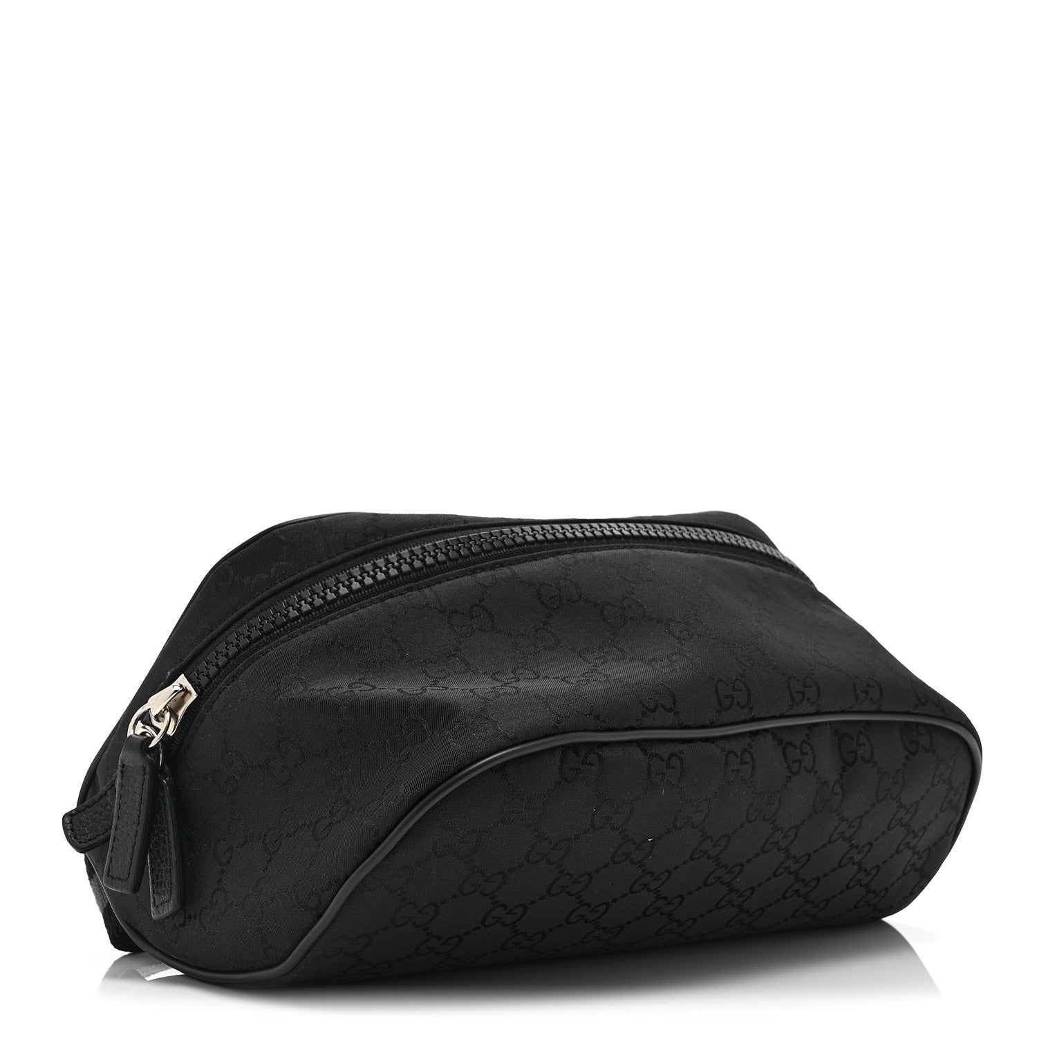 Nylon Monogram Fanny Pack Belt Bag Black