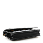 Lambskin Quilted Wallet On Chain WOC Black
