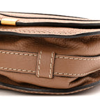 Calfskin Mini Marcie Round Crossbody Bag Nut