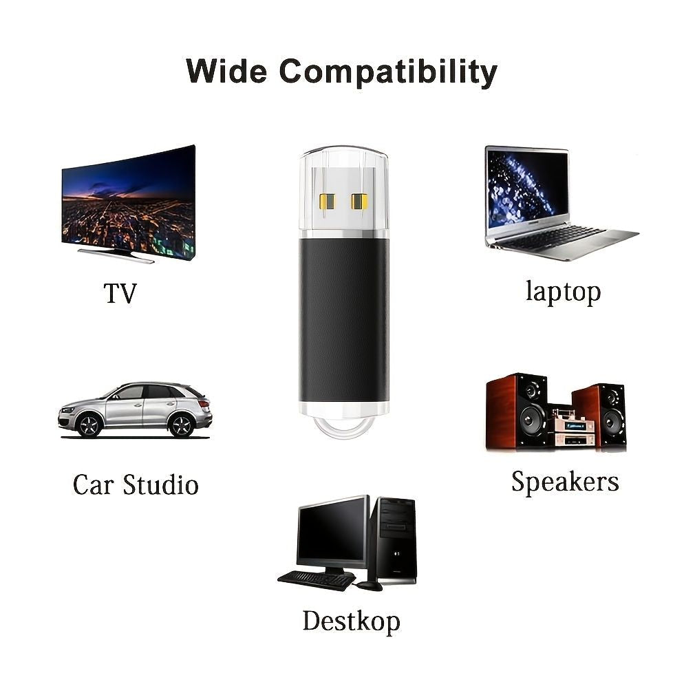 5 Pack 64GB USB 2.0 Flash Drive Memory Stick Thumb Drives (5 Mixed Colors: Black Blue Green Red Silver)