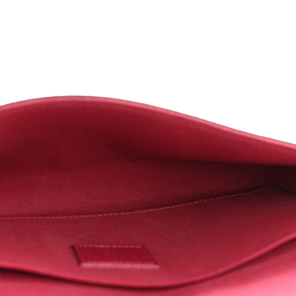 Monogram Pochette Felicie Chain Wallet Fuchsia