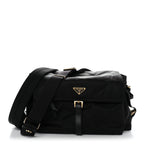 Re-Nylon Large Explore Messenger Bag Black