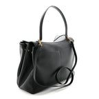 Smooth Calfskin Large Rodeo Top Handle Handbag Black