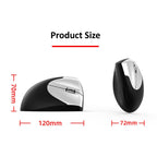 2.4G Wireless Mouse Vertical Gaming Mouse USB Computer Mice Ergonomic Desktop Upright Mouse 1600 DPI for PC Laptop Office Home