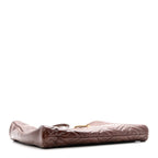 Snakeskin Matelasse Medium GG Marmont Slim Tote Brown