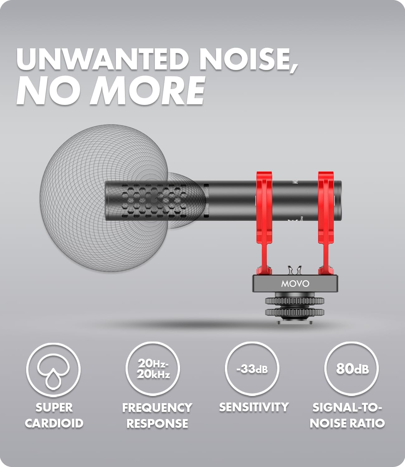 Movo X1-Mini Video Supercardioid Shotgun Mic