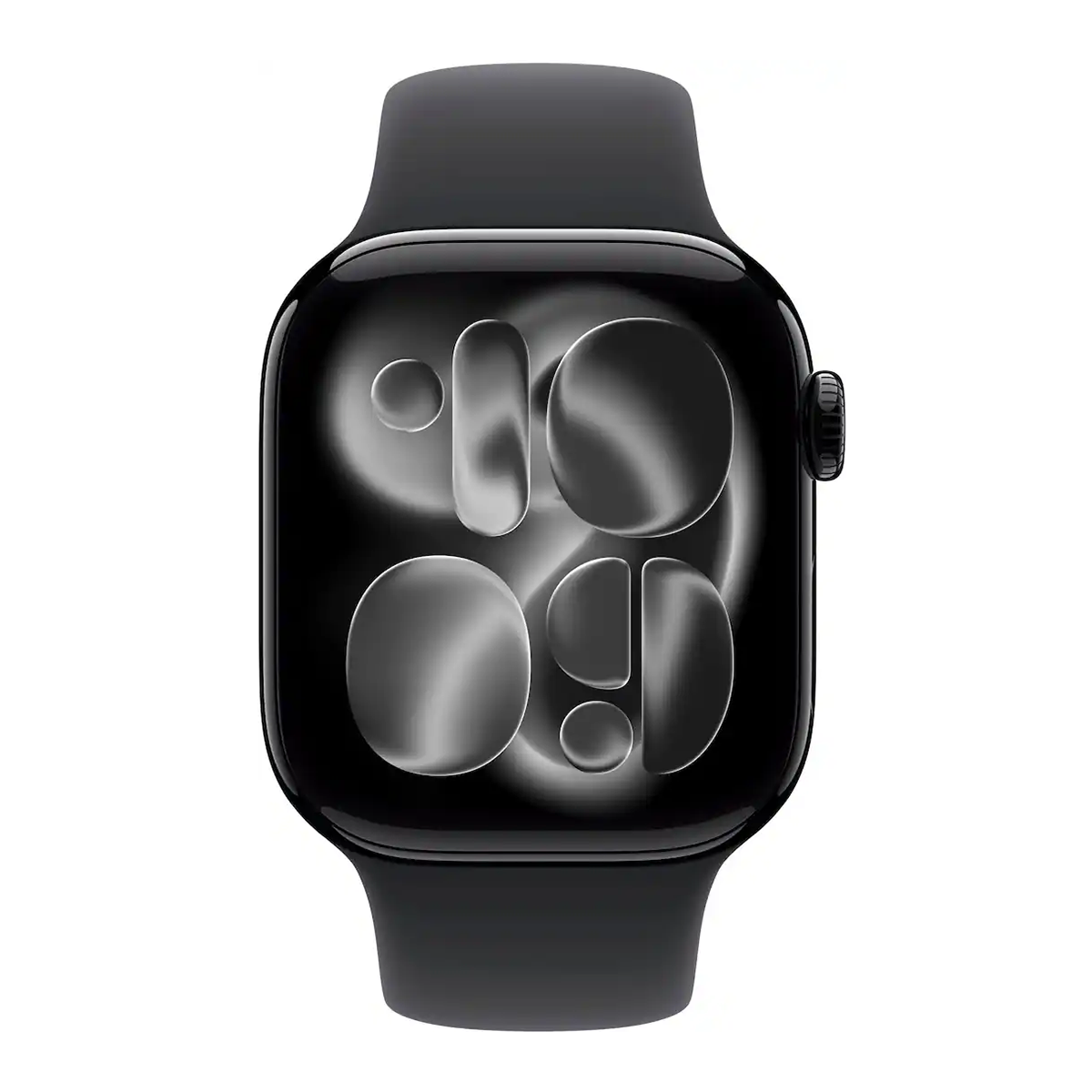 Apple Watch Series 11 42mm Cell Jet Black Case w Black Sport Band S/M MF834LW/A