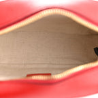 GG Supreme Monogram Apple Small Retro Interlocking G Shoulder Bag Beige Multicolor Lobster Red