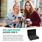 Movo WMX-2-C-DUO USB-C Dual Wireless Lav Mics