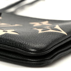 Empreinte Monogram Giant Double Zip Pochette Black Cream