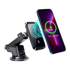 Entronix [Magnetic] Suction Cup Car Phone Holder - Fast Wireless Charging