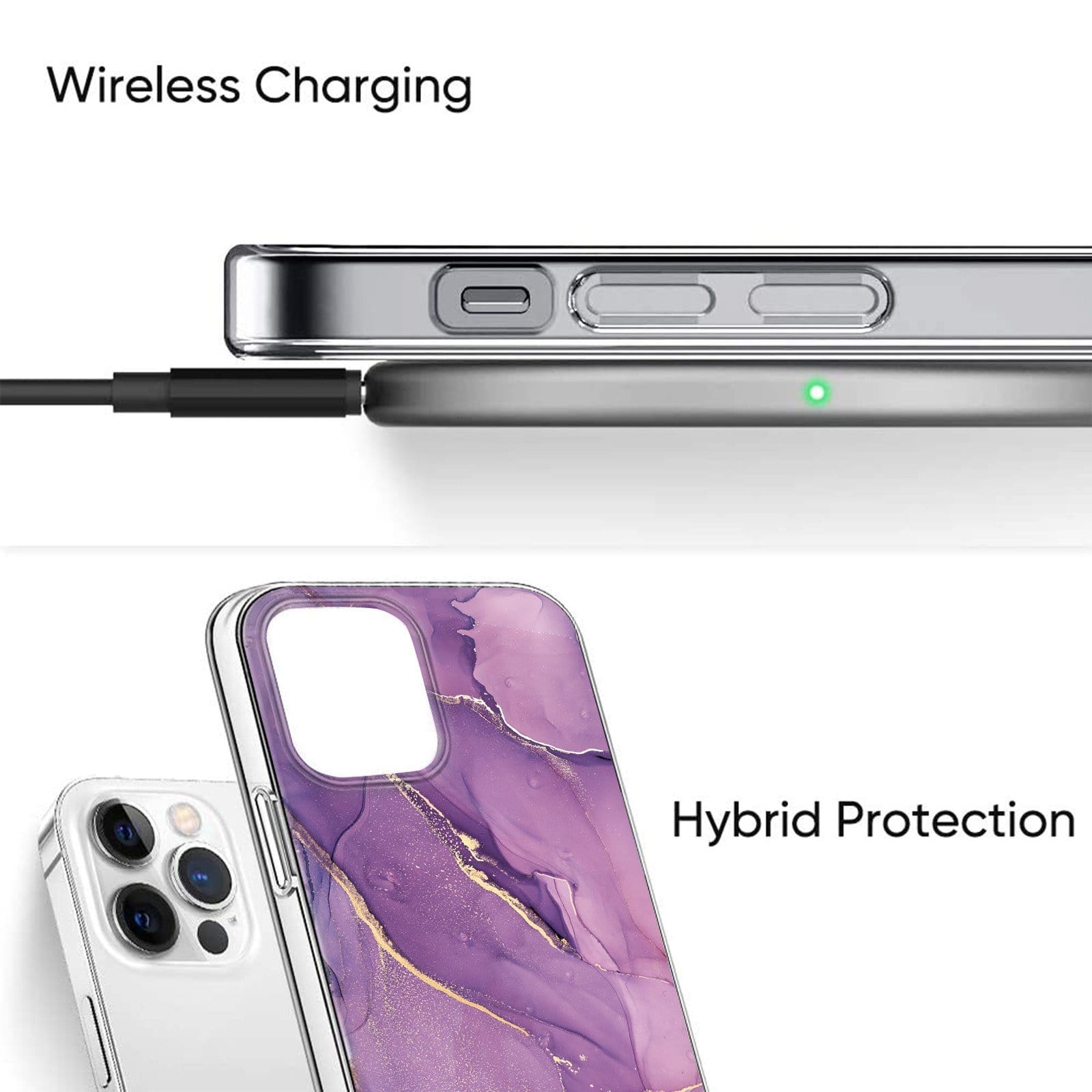 SAHARA - Purple Marble Series Case - iPhone 13 Pro