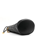 Calfskin Matelasse Mini GG Marmont 2.0 Bucket Bag Black