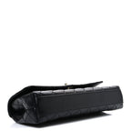 Caviar Quilted Maxi East West Coco Handle Flap Black