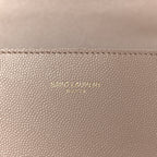 Grain de Poudre Medium Classic Monogram Cassandra Top Handle Dark Beige