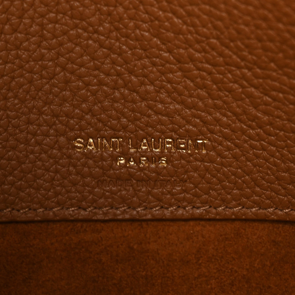 Grained Calfskin Small Sac De Jour Saddle Brown