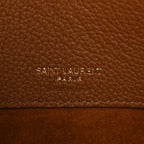 Grained Calfskin Small Sac De Jour Saddle Brown