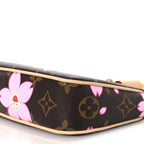 LV X TM Monogram Cherry Blossom Pochette Accessories Sakura Brown