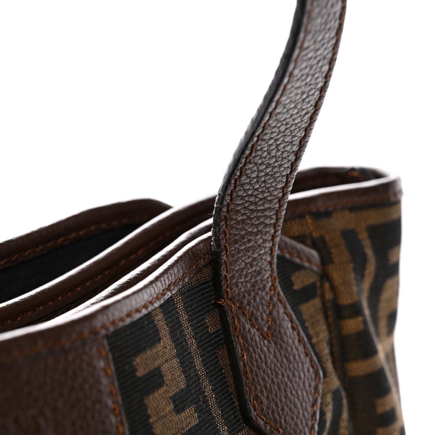 Zucca Vitello Artic Medium Shopping Tote Tobacco Castagna