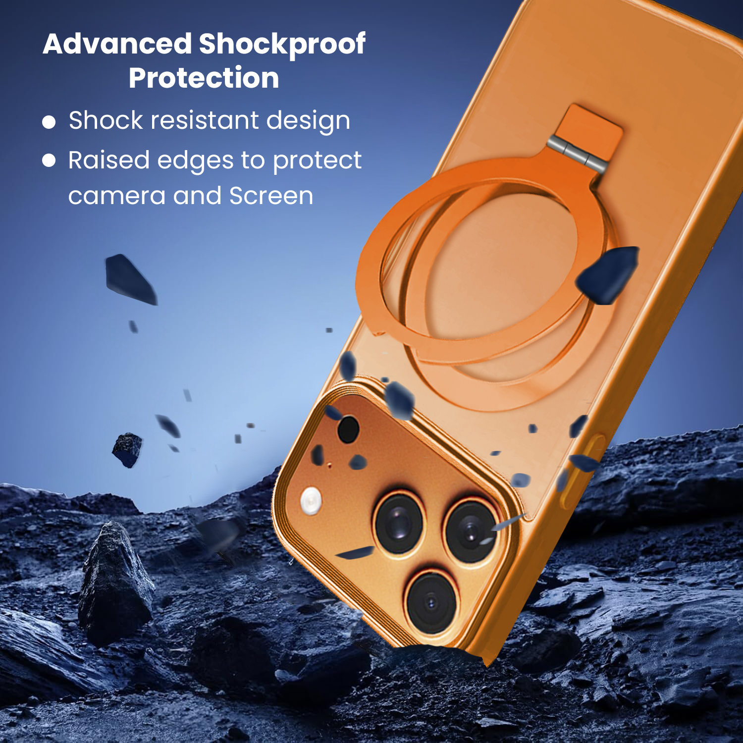 Entronix Bundle Compatible with iPhone 17 Pro - [Magnetic] Translucent Matte Gripstand Case & 1 Clear Screen Protector