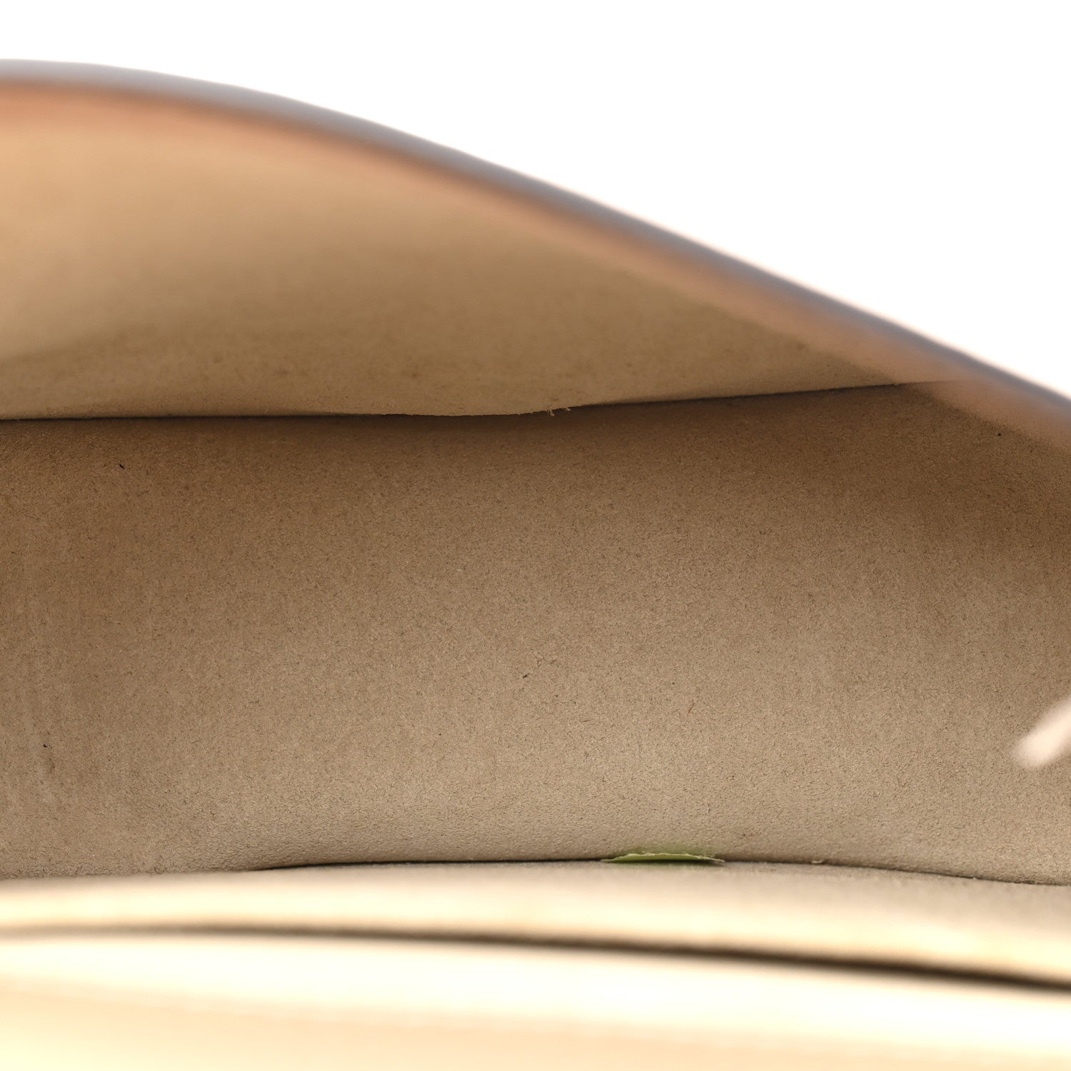 Calfskin Suede Small Nile Bracelet Bag Biscotti Beige