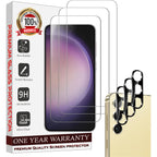 Entronix Clear Screen Protector & Camera Lens Protector Compatible with Galaxy S25 Plus - 6 Piece Combo