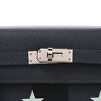 Epsom Tadelakt Chevre Mysore Casaque Etoilee Kelly Sellier 25 Ardoise Black Vert Peppermint