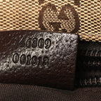 Monogram Web Small Flat Messenger Bag Brown