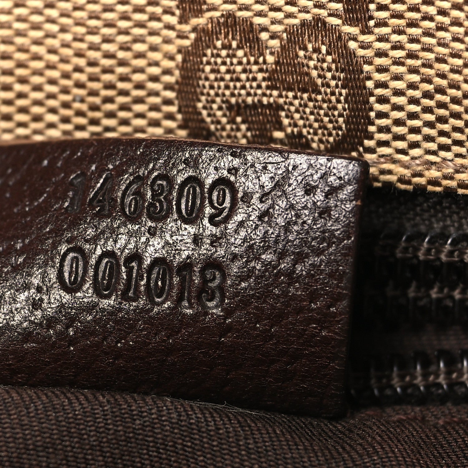 Monogram Web Small Flat Messenger Bag Brown