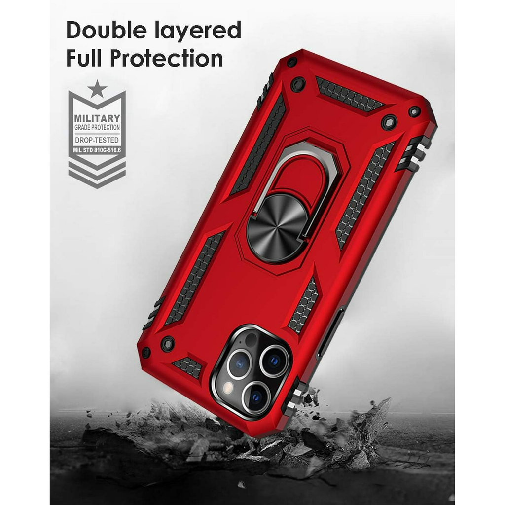 Entronix Case Compatible with iPhone 16 Pro Max - Dual-Layer Guard Gripstand