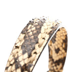Cuoio Romano Snakeskin Selleria Mini Peekaboo Iconic Satchel White Stone