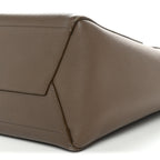 Soft Grained Calfskin Sangle Bucket Bag Taupe