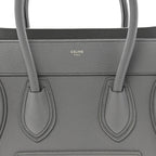 Baby Drummed Calfskin Micro Luggage Kohl