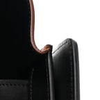 Satin Calfskin Mini Tri-Color Luggage Seashell