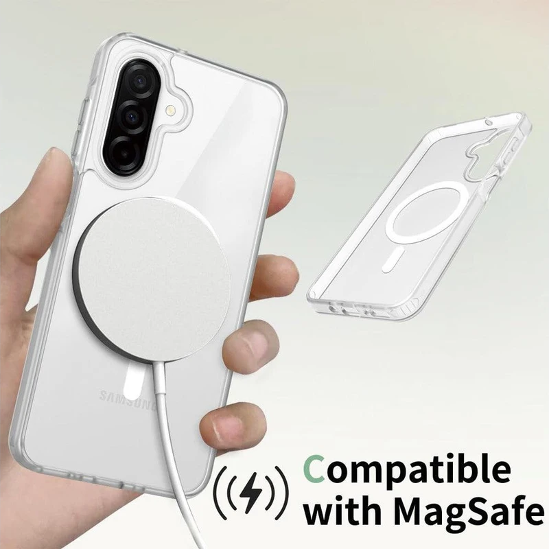 [DIS] Entronix [Magnetic] Case Compatible with Galaxy A26 - [Hard Back] Clear Cover