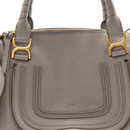 Calfskin Medium Marcie Satchel Cashmere Grey