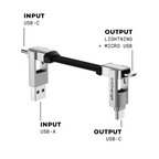 inCharge® 6 - 15W, 6in1 keyring cable