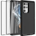 Entronix Bundle Compatible with Galaxy S25 Ultra - Heavy Duty Case & 2 Clear Screen Protectors