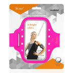 Reiko Running Sports Armband For Iphone 7 Plus/ 6S Plus Or 5.5 Inches Device With Led In Pink (5.5X5.5 Inches)
