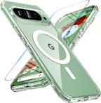 Entronix Bundle Compatible with Pixel 9 - [Magnetic] Clear Case & 1 Clear Screen Protector