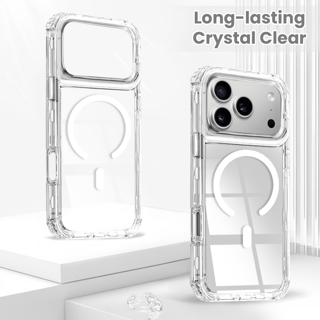 Entronix [Magnetic] Case Compatible with iPhone 17 Pro Max - [Clear] Triple-Layer Heavy Duty Protection