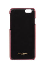 Dolce & Gabbana Leather Heart Crystal Phone Women's Case