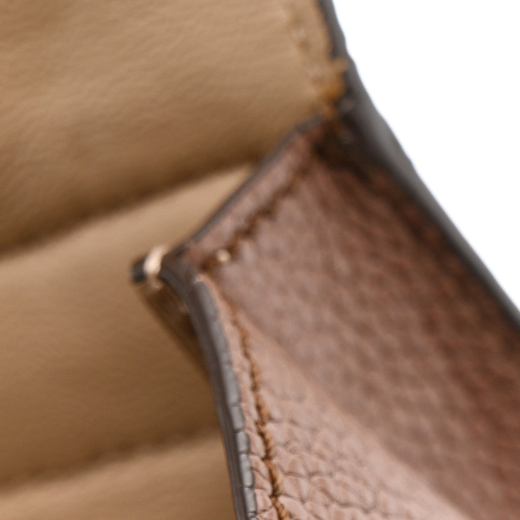 Grained Calfskin Sofia Satchel Moka