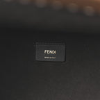 Paglia Pequin Vitello King Woven Medium Fendi Sunshine Shopper Tote Naturale Gianduia