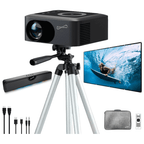 Ultimate Soundbar Projector Combo with Built-In Bluetooth and RGB LED Lights