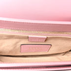 Snakeskin Calfskin Horsebit 1955 Shoulder Bag Blue Pink