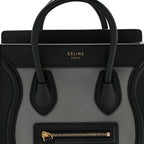 Baby Grained Calfskin Nano Tri-Color Luggage Zinc Almond