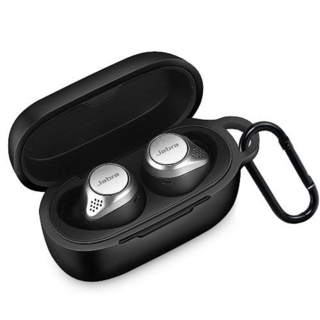 SAHARA - Silicone Case for Jabra Elite 85t Earbuds - Black