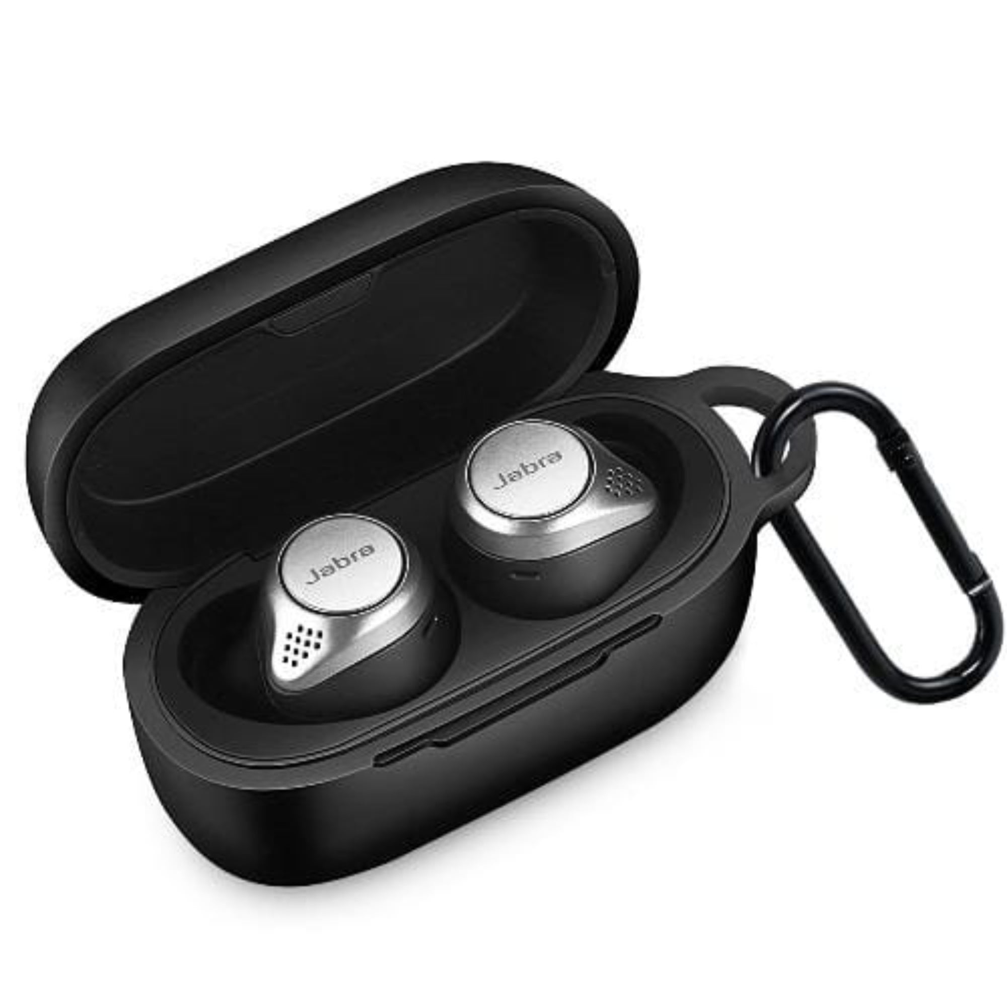 SAHARA - Silicone Case for Jabra Elite 85t Earbuds - Black